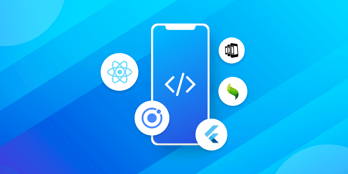 Illustration of mobile app development across platforms